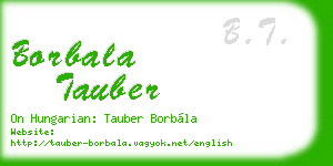 borbala tauber business card