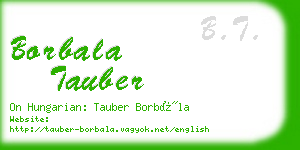 borbala tauber business card